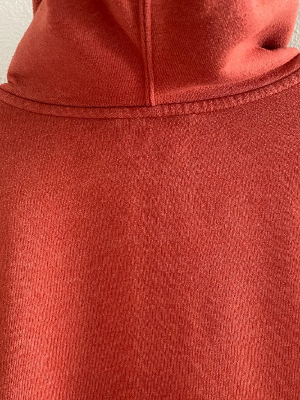 The North Face Drew Peak Big Logo Hoodie Burnt Orange Rust Men's Large